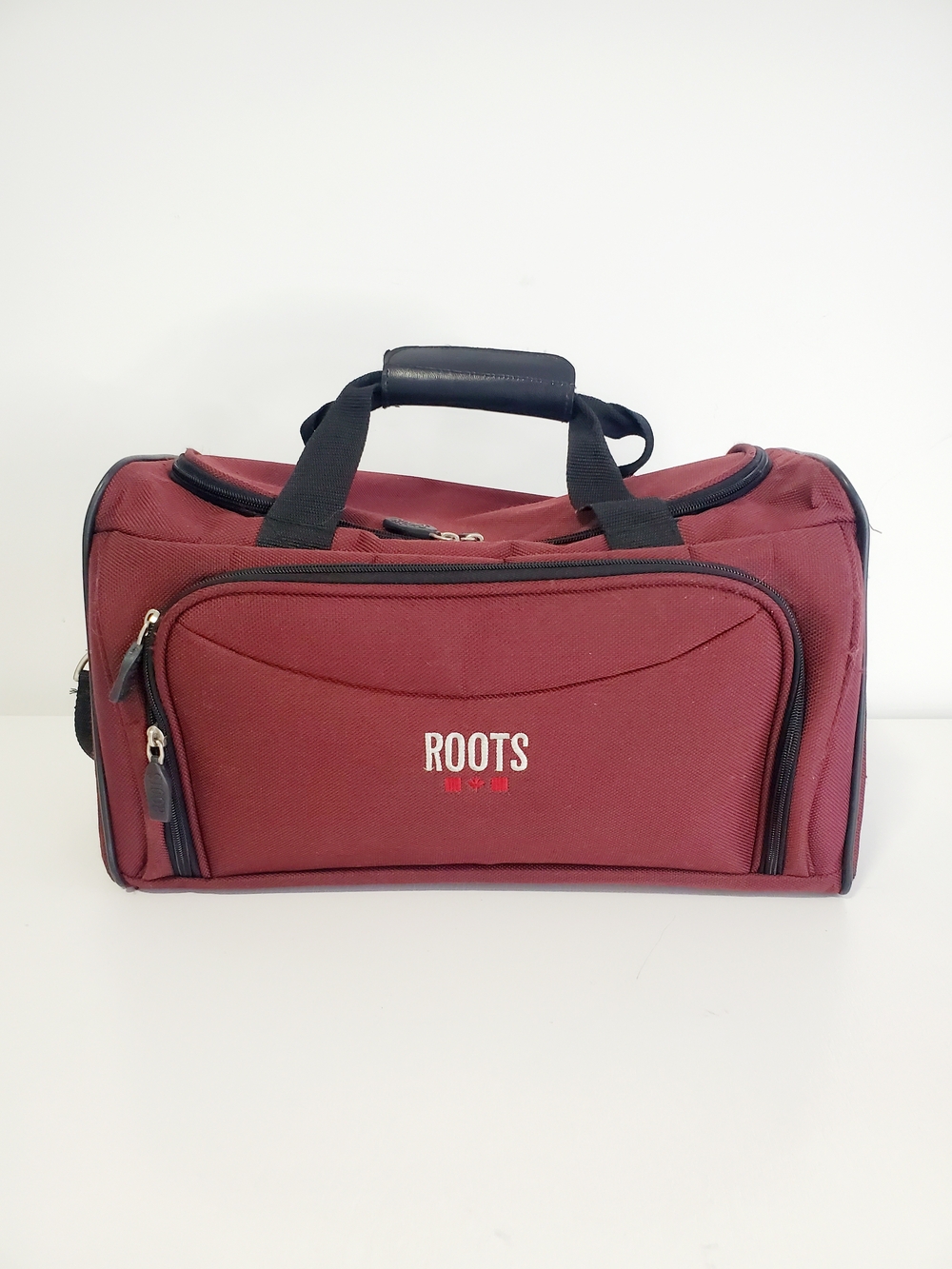 Roots Maroon Travel Duffle Bag for Men